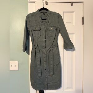 White House Black Market Olive Dress